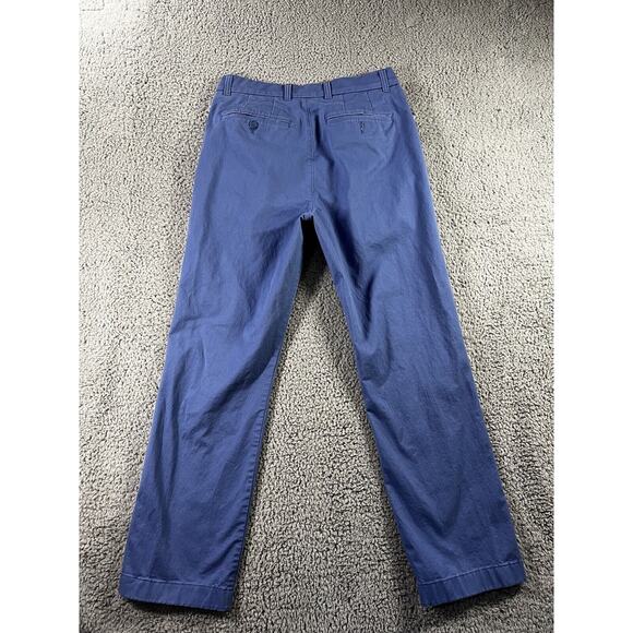 Rowm Chino Pants Men 32x28 Straight Leg Preppy Office Work Nautical Minimalist - Picture 2 of 9
